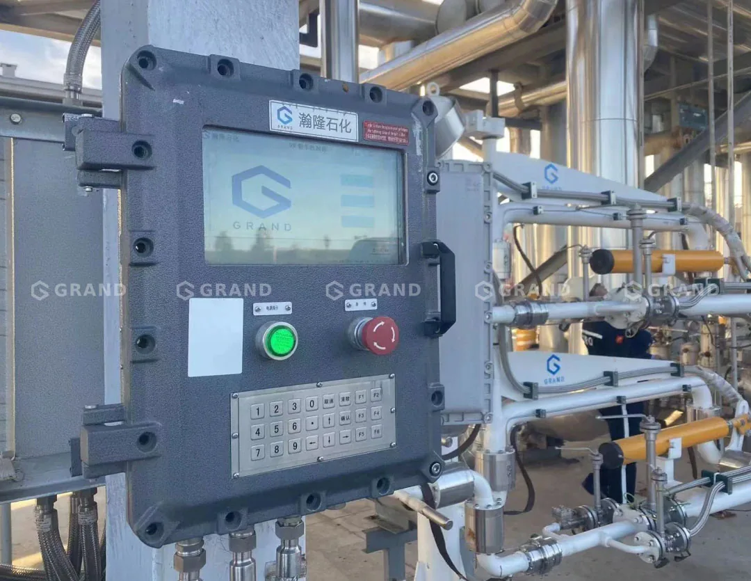Hanlong batch controller installed on loading skid local control system