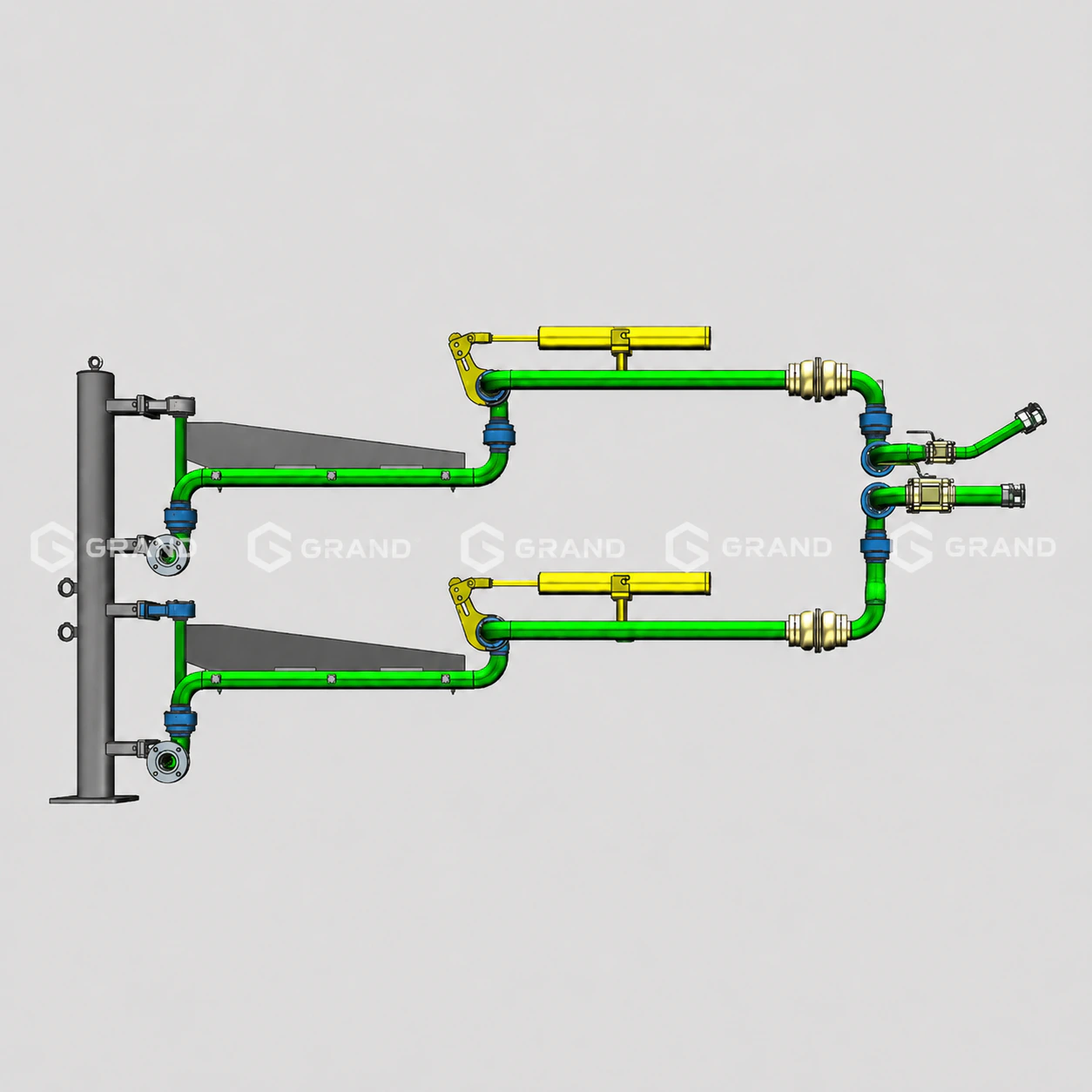Bottom Loading Arm with vapor arm