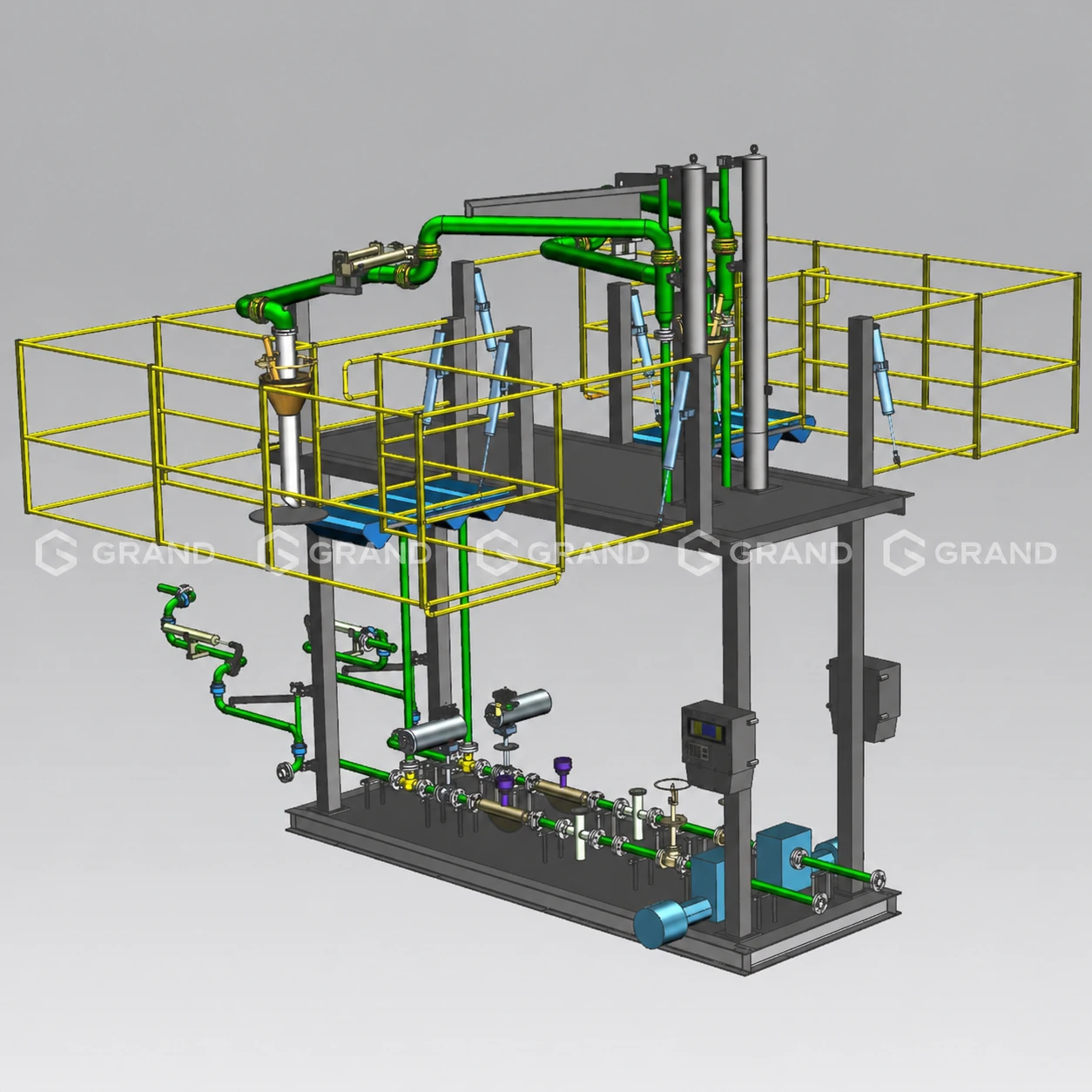 Folding Stairways Loading Platform for tanker loading racks