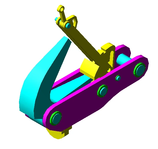 Ship Leading System In Dock towing hook detail model