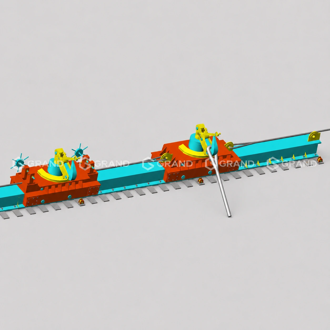 Ship Leading System In Dock with friction winch and towing hook